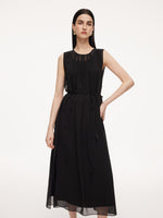 [Preview] 10MM Mulberry Silk Sleeveless Dress And 100% Acetate Sleeveless Dress Two-Piece Set GOELIA