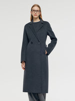 100% Wool Belted Women Overcoat GOELIA