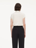 [Preview] 22MM Mulberry Silk Women Shirt With Silk Scarf GOELIA