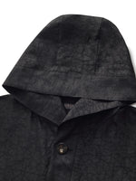 18 Momme Xiang Yun Silk Hooded Unisex Trench Coat GOELIA