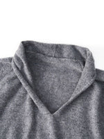 100% Cashmere V-Neck Batwing Sleeve Women Sweater GOELIA