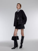[Preview] 100% Wool Plush Shearling Toggle-Button Women Coat GOELIA
