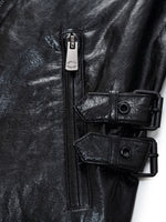 PU Leather Adjustable Waist Women Jacket GOELIA
