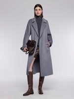 [Preview] 100% Cashmere Double-Faced Women Wrap Overcoat GOELIA