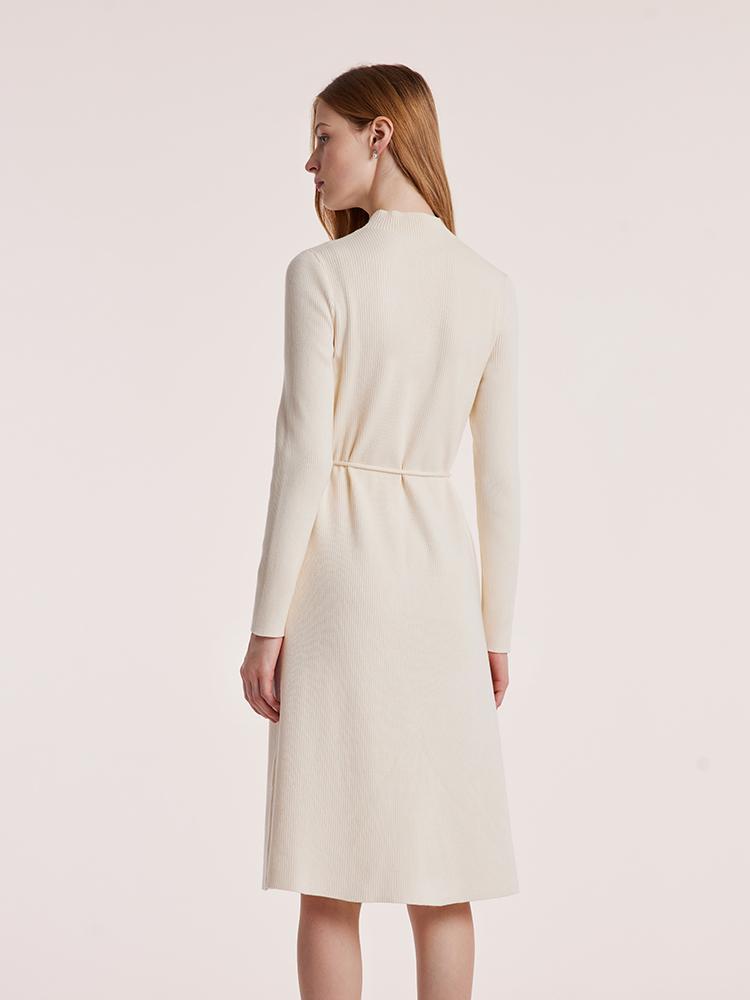 Tencel Wool Dress With Belt GOELIA