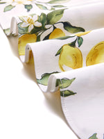 Cotton Lemon Print Women A-Line Skirt GOELIA