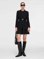 Knit Blazer And Sleeveless Mini Dress Two-Piece Set GOELIA