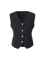 V-Neck Slim Fit Women Knit Vest GOELIA
