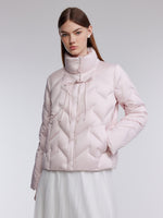 [Preview] Mandarin Collar Women Cropped Goose Down Jacket GOELIA