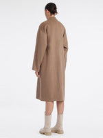 Pure Cashmere Double-Breasted Lapel Coat GOELIA