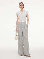[Preview] Triacetate Blend Women Straight Leg Pants GOELIA