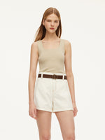Square Neck Women Knit Tank Top GOELIA