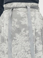 Silver Floral Jacquard Women Mamianqun With Bottomed Skirt GOELIA