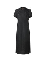 19MM Xiang Yun Silk Women Qipao Midi Dress GOELIA