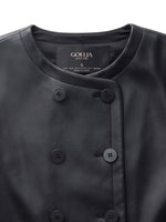 PU Leather H-Line Women Crop Jacket GOELIA