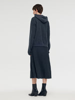 100% Brushed Wool Zip-Up Unisex Hoodie GOELIA