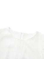 Lyocell Acetate Linen Blend Ruffle Hem Women Mini Dress With Crossbody Bag GOELIA