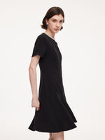 Triacetate Blend Beaded Neck Women Mini Dress GOELIA