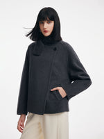 [Preview] 100% Merino Wool Double-Faced Women Short Coat GOELIA