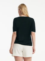 Pure Wool Short-Sleeved Pullover GOELIA