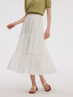 Tencel Blend Women A-Line Skirt GOELIA