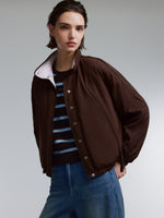 [Preview] Reversible Goose Down Baseball Jacket GOELIA