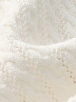 Tencel Blend Openwork Women Knit Polo Top GOELIA