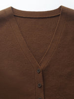 Tencel Blend Knit Vest And Shawl Two-Piece Set GOELIA