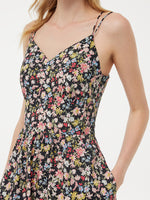 Cotton Halterneck Slip Maxi Dress With Detachable Bra Pads GOELIA