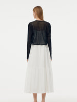 Acetate 3D Butterfly Maxi Dress And Cardigan Two-Piece Set GOELIA
