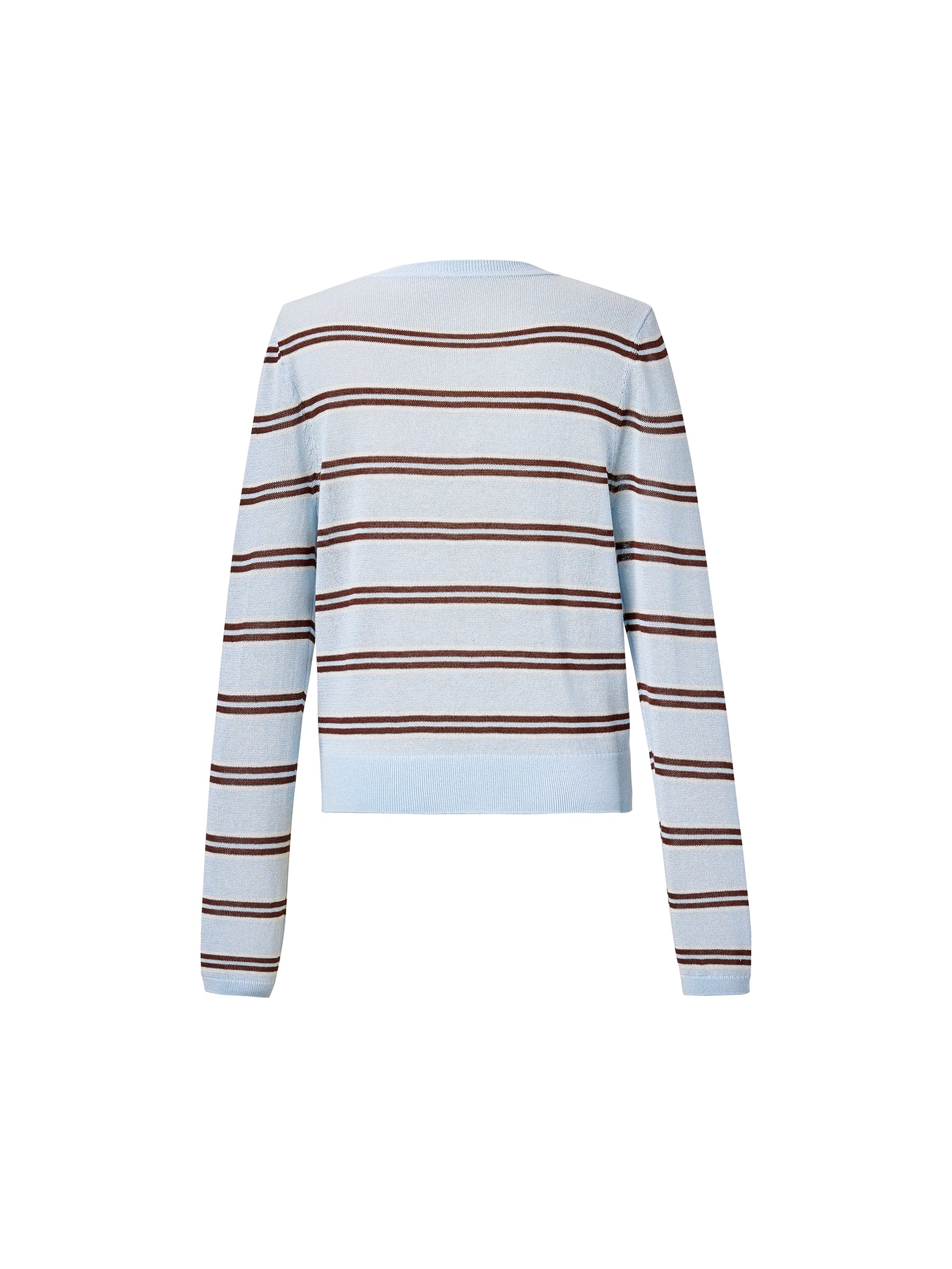 [Preview] Navy Combo Stripe Women Cardigan GOELIA