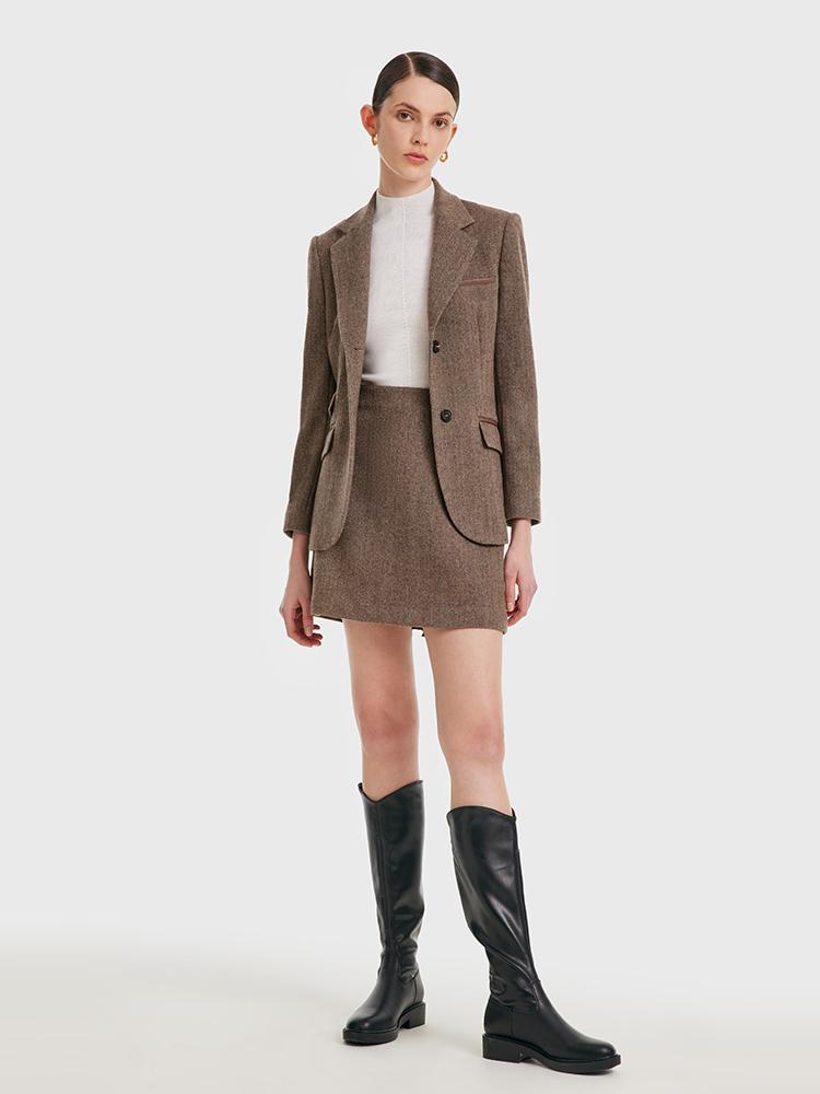 Washable Wool A-line Skirt – GOELIA