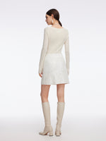 100% Machine Washable Wool Women Knit Top GOELIA