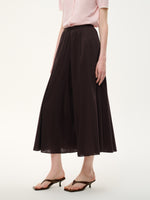 Cotton Blend A-Line Women Culottes GOELIA