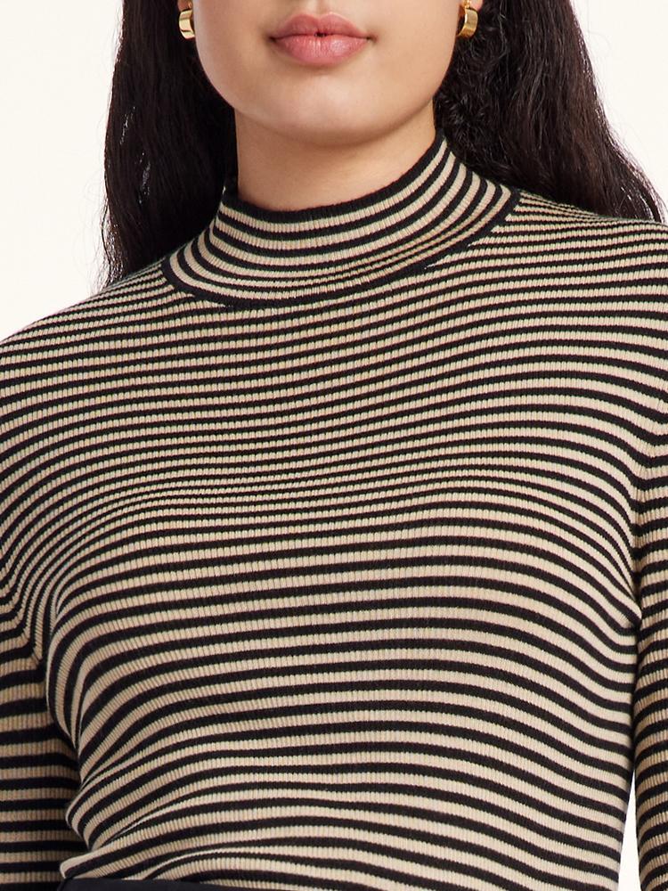 Woolen Zebra Stripe Sweater GOELIA