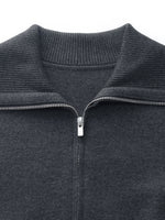Tencel Wool Blend Zip-Up Women Cardigan GOELIA