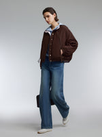 [Preview] Reversible Goose Down Baseball Jacket GOELIA