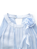 Women Halter Maxi Dress With Detachable Flower GOELIA