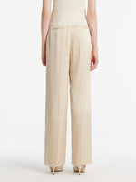Acetate Straight Full Length Women Pants GOELIA