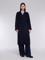 [Preview] 100% Wool Double-Faced Women Wrap Overcoat GOELIA