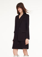 [Preview] Knit Blazer And Sleeveless Dress Two-Piece Set GOELIA