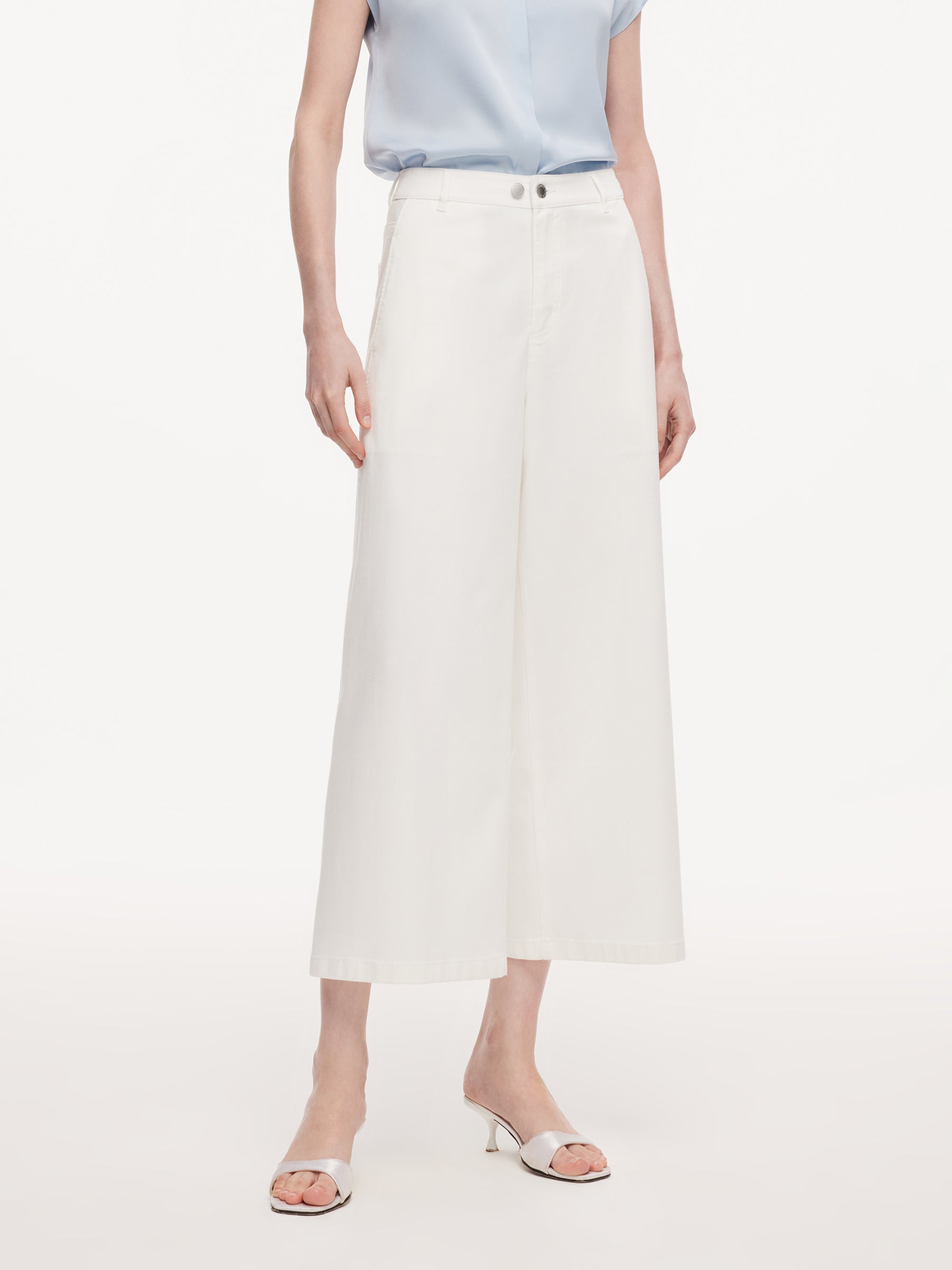 Denim Adjustable Waist Women Ankle-Length Jeans GOELIA