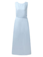 100% Linen Cross Back Women Maxi Dress GOELIA