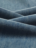 Pre-Order 100% Cotton Denim Fleece Lined Women Wide Leg Jeans GOELIA