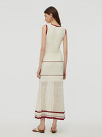Openwork Women Maxi Vest Dress GOELIA