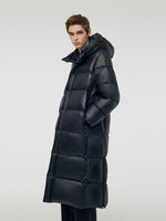 Windproof Warm Hooded Long Goose Down Coat GOELIA