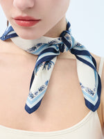 14MM Mulberry Silk Floral Print Women Scarf GOELIA