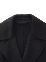 Cashmere Wool Double-Faced Longline Women Wrap Overcoat GOELIA