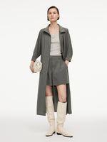 [Preview] Triacetate Blend Women Trench Coat GOELIA