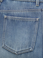 [Preview] 100% Cotton Denim Fleece Lined Women Curved Jeans GOELIA